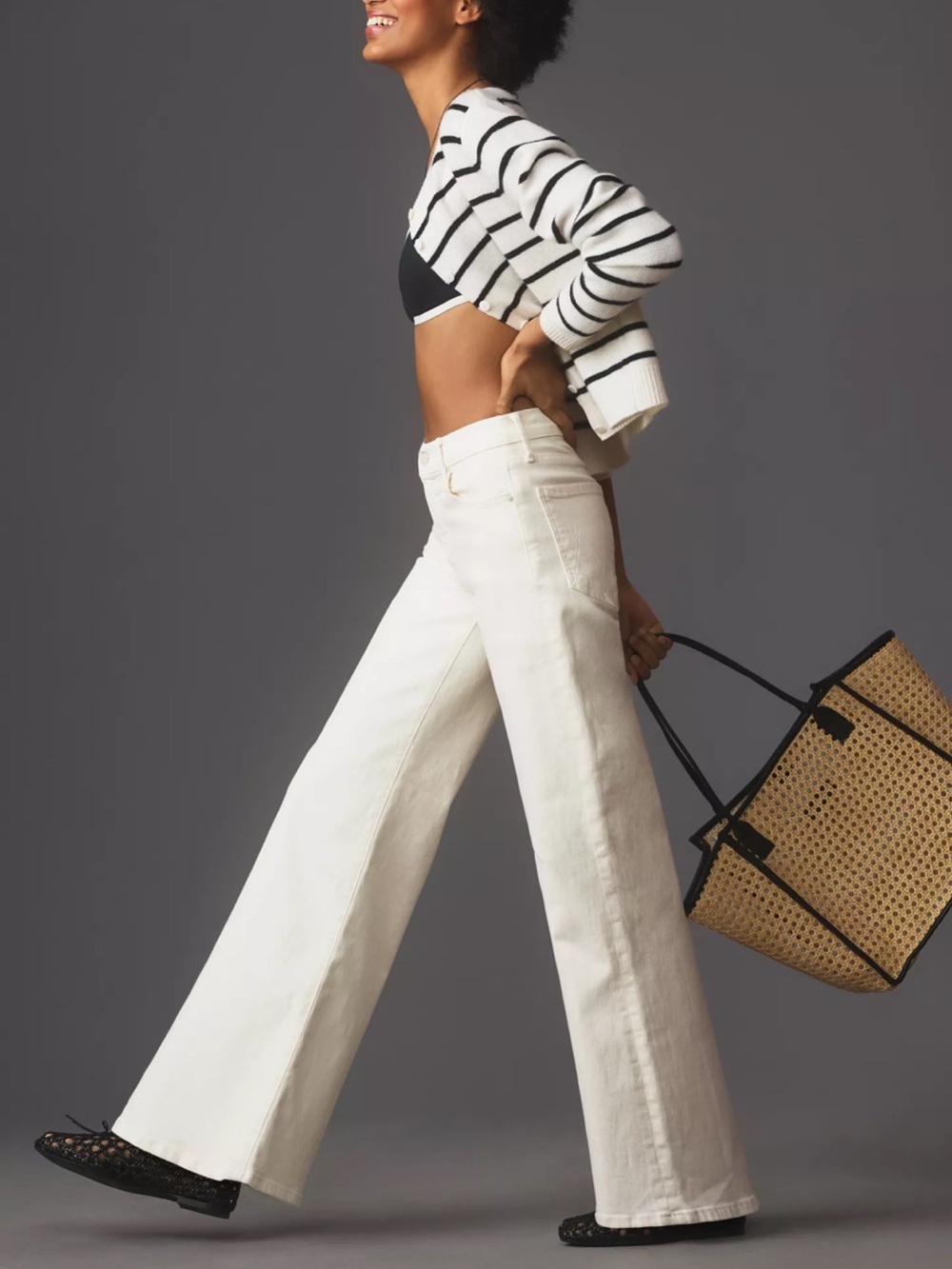 MOTHER The Twister Skimp Mid-Rise Flare Jeans